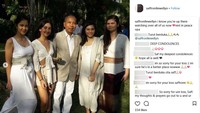Aku tahu bahwa kau diatas sana sedang melihat kita semua, beristirahlah dengan tenang opa, tulisnya. (Dok. Instagram/saffronllewellyn)
