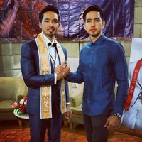 Gilbert memiliki saudara kembar yang tak kalah tampan, Gillian Pangalila, yang juga berprofesi sebagai model. Foto: Instagram/gilbertpangalila