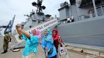 Foto: Kapal Penghancur Rusia Bersandar di Pelabuhan Tanjung Priok