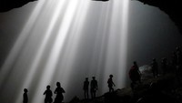 Gua Jomblang sudah menjadi salah satu destinasi wajib dikunjungi di Gunungkidul. Gua ini punya fenomena Cahaya Surga (rizka nidy/dTraveler)