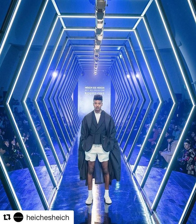 Penampilan fisiknya yang tidak seperti orang Korea Selatan pada umumnya, membuat sosok Han Hyun Min viral ketika dia mulai rajin mengunggah foto karier modellingnya ke Instagram. Foto: Dok. Instagram, Dok. Skool Looks