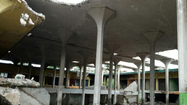 Peningnya Pedagang Usai Pasar Bersejarah di Palembang Dibongkar