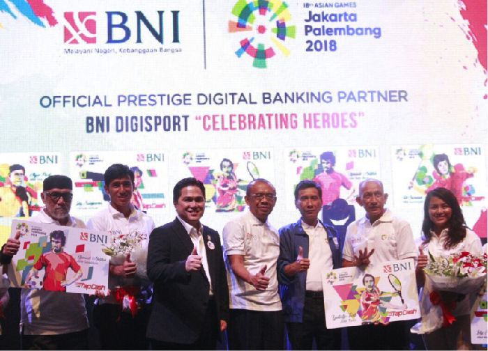 BNI Beri Penghargaan pada Atlet Nasional Jelang Asian Games 2018