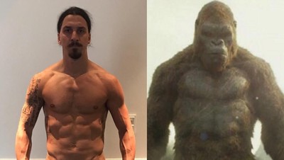 Foto: Tubuh Kekar Berotot Seperti King Kong Ala Zlatan Ibrahimovic