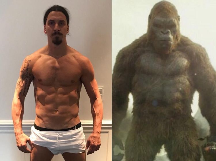 Foto: Tubuh Kekar Berotot Seperti King Kong Ala Zlatan Ibrahimovic