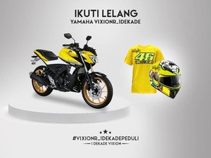Rayakan 1 Dekade Vixion, Yamaha Lelang Vixion R Lewat Facebook