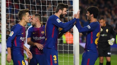 Pesta Barcelona Tanpa Messi dan Suarez