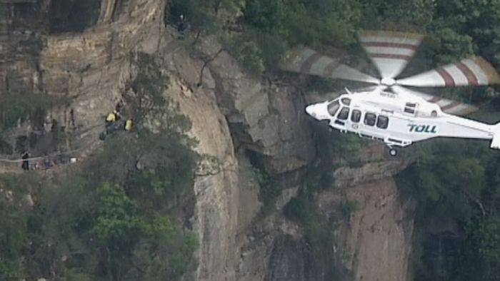 Batu Longsor di Taman Nasional Blue Mountain