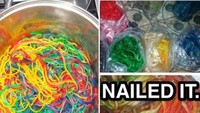Spaghetti yang berwarna pelangi pasti disukai anak-anak. Namun jika warna dan bentuknya seperti ini, anak anak masih menyukainya, nggak ya? Foto: Istimewa