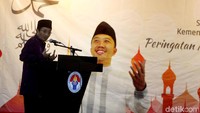 Imam Besar Masjid Istiqlal, KH Nasaruddin Umar memberikan ceramah tentang Maulid Nabi Muhammad SAW.