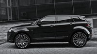 Project Kahn Land Rover Evoque 2.0 TD4 SE Tech 5DR L menggunakan warna hitam di eksterior dan interiornya. Bagian luar menggunakan warna Santorini black metallic yang memberikan kendaraan kesan yang dramatis. Istimewa.