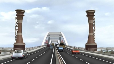 Foto: Megahnya Jembatan Kebanggaan Jokowi di Papua
