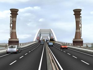 Foto: Megahnya Jembatan Kebanggaan Jokowi di Papua