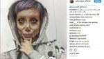10 Foto Sahar Tabar Bergaya Zombie Angelina Jolie