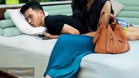 Sebelumnya juga ada Syahril, pria asal Batam yang menyita perhatian dengan karya photoshop konyolnya. Nih gayanya dengan Maudy Ayunda. Foto: Instagram Syahril Ramadhan