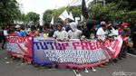 Foto: Aksi Tuntut Penutupan Freeport yang Berhias Bintang Kejora