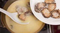 Abalone soup with lotus sproud and lotus seed bisa jadi pilihan sup hangat yang nikmat disantap saat cuaca dingin. Apalagi abalone dikenal sebagai makanan penghasil hangat. Foto: China Daily