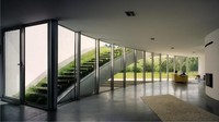 KWK Promes, sebuah agensi desain, berhasil menyatukan konsep modern sebuah bangunan dengan desain fasad unik yang membuat hampir seluruh eksterior rumah ini tertutup rumput. Istimewa/kwkpromes.