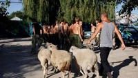 Semenjak itu semakin tinggilah pendidikan militer dan patriotik di Rusia. (Reuters/Eduard Korniyenko)