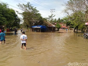 1 Rumah di Aceh Utara Hanyut Akibat Tanggul Sungai Samudera Jebol