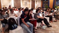 DetikFood bersama JIA Restaurant, Shangri-La Hotel Jakarta menggelar Peking Duck Cooking Class (2/12). Lebih dari 30 peserta antusias menyimak ilmu dari Chef Yuan. Foto: detikfood