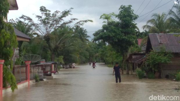  Banjir di Aceh Utara, Sabtu (2/12/2017)