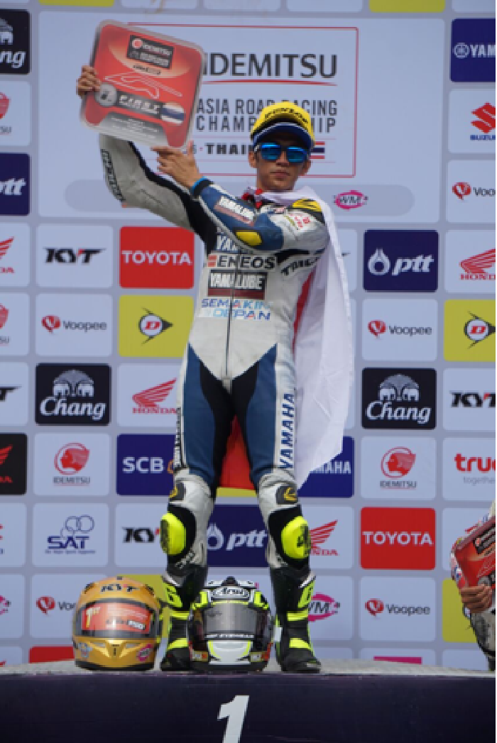 Wahyu Aji Naik Podium Juara UB150 di ARRC 2017