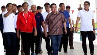 Jokowi meninjau venue yang diresmikannya. (Pool/INASGOC).