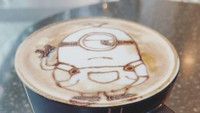 Minion yang menggemaskan juga tak ketinggalan dibentuk menjadi latte art.    Foto: Barista_meow