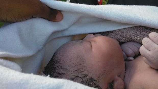 Bayi Marcus yang dilahirkan di jalan.