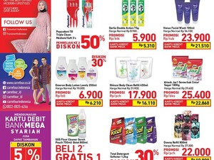 Diskon hingga 50% untuk Aneka Produk Perawatan Tubuh