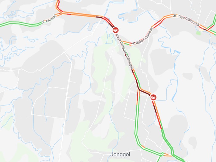 Lalin di Jonggol, Bogor Macet Malam Ini
