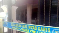 Lokasi rumah mewah berada di Jalan Halmahera Raya nomor 27, Semarang Timur. Saat ini telah diberi garis Polisi (Foto: Angling Adhitya Purbaya/detikcom)