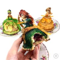 Cantiknya Pie Berbentuk Putri Disney, Bikin Tak Tega Menyantapnya