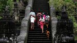 Penampakan Gunung Agung dari Candi Lempuyang Hari Ini