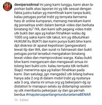 Dewi Persik siap lapor balik petugas TransJ.