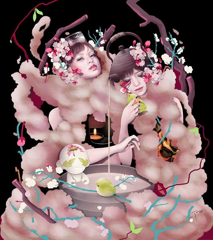 Seniman Filipina Ciptakan Lukisan Dewi dari Mitos