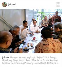 Ngopi di Bandung, Jokowi: Raos Pisan Euy