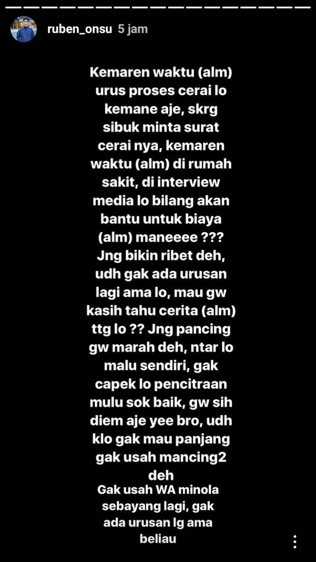 Ruben Onsu Sindir Gaston Castano yang Baru Sibuk Soal Cerai dengan Jupe?
