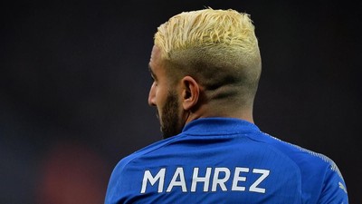 Foto: Riyad Mahrez Blonde, Mirip Ryan Gosling atau Eminem?