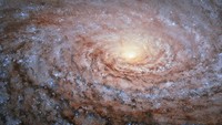 Terlihat di gambar yang diambil dari Teleskop luar angkasa Hubble NASA ini mengingatkan akan pola di tengah bunga matahari. (Foto: Dok. NASA)