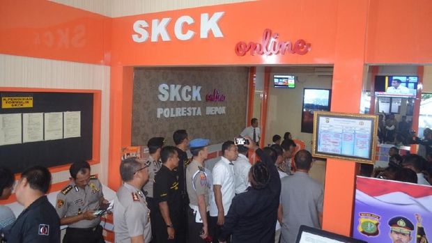 Peluncuran SKCK online di Polresta Depok
