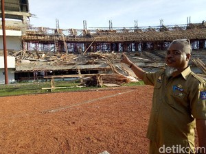Calon Markas PSM Makassar, Belum Diresmikan Malah Roboh