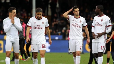 Melawan Tim Juru Kunci pun Milan Tak Mampu Menang