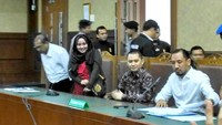 5 Desember 2017. Anniesa Hasibuan menjalani sidang PKPU di PN Jakarta Pusat. (Foto: Denita Matondang/detikcom)