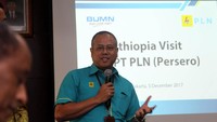 Kunjungan ini dalam rangka study banding dalam bidang pengelolaan dan pengembangan pembangkit listrik energi baru dan terbarukan yang dikelola oleh PLN. Agus/Humas PLN.