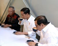 Coffee latte jadi racikan kopi yang dipesan oleh Jokowi di Warung Kopi 'Sejiwa'