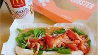 Di New England dan Kanada Anda bisa mencicipi sandwich dengan lobster atlantik. Sayangnya, karena mahal harganya  McLobster tak bisa jadi menu tetap McDonalds. Foto: Istimewa