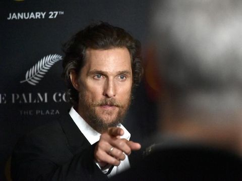 NEW YORK, NY - JANUARY 17:  Actor Matthew McConaughey attends The World Premiere of 