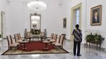 Foto: Momen Jokowi Tunggu Tamu Negara di Istana Bogor
